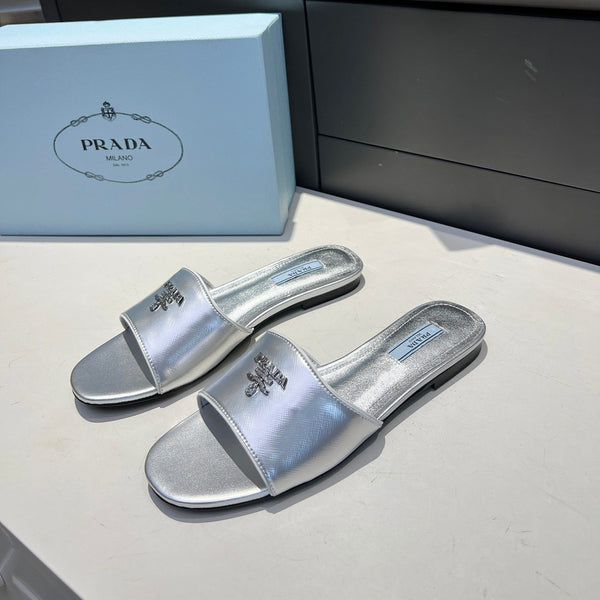Prad 26s Slide Sandals Saffiano 140508