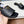 Prad 26s Slide Sandals Black Ostrich Leather 140501