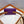 HM KELLY VIOLET PURPLE POCKET 18MM BELT WHITE LEATHER GOLD HARDWARE