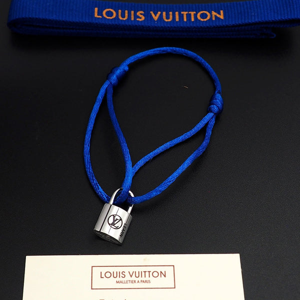 Silver Lockit Bracelet Blue