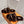 HM Oran slippers sliver buckle dark brown wool