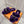 HM Oran slippers sliver buckle purple wool