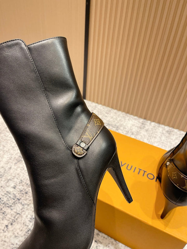 LV Legacy Ankle Boot 80mm Black Cowhide 480589