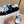 Miu Miu Plume Sneakers Black White Blue Suede Cowhite 533982