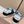 Miu Miu Plume Sneakers Black White Blue Suede Cowhite 533982