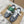 MiuMiu x New Balance Casual Sneakers Gray White Green Patent Leather and Mesh 533992