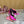 DC Rhinestone Buckle Mules Fuchsia Silk & Sheepskin 926020