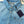 LV 25 Denim Pocket Embroidered Short Sleeve Shirt Blue Cotton