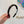 BLACK TWEED HAIRBAND GOLD LOGO 157215