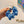 CERULEAN BLUE WRINKLED FABRIC SCRUNCHIE 358223