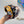 MICKEY PRINT HAIRBAND IN YELLOW SILK 409359