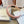 LIGHT PINK FABRIC HAIRBAND WITH GOLD LOGO 414436