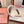 THICK HEADBAND WITH GARNITURE PRINT IN LIGHT PINK SILK 415935