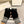 KNITTED GLOVES IN BLACK MIX WHITE WOOL 449712
