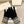 KNITTED GLOVES IN BLACK MIX WHITE WOOL 449712