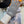 GLOVES IN DOVE GRAY MIX WHITE WOOL 458573