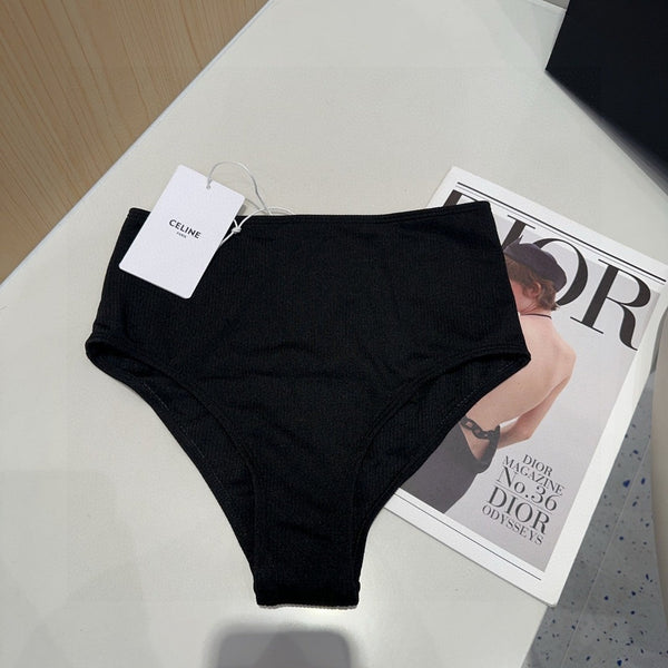Celine Swimsuits Black Cotton 180529