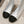 CC Short Boot Silver Metalic Lambskin Black Patent Calfskin