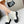 CC Combat Boots In White Mix Black Quilted Lambskin  944577