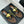 ballet flat jewel fishnet black lambskin