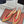 LP Rebecca Slingbacks In Mustard Brown Mix Red Cotton Fabric And Lambskin 989414