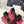 DC 24 Keira Floral-Appliqué Sandals Black Sheepskins & Cowhide 304708