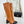 CC Classic Long Boots Block Heel 90mm Burnt Orange Patent Leather 465394