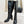 CC Classic Long Boots Block Heel 90mm Black Patent Leather 465395