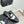 CC 25s Double C Buckle Half-Length Slippers Black White Calfskin 557702