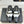 CC 25s Double C Buckle Half-Length Slippers Black White Calfskin 557702