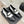 CC 25s Double C Buckle Loafers Black White Calfskin 557705