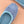 Miu Classic Bow Letter Ballet Flat French Sky Blue Suede