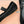 Miu Classic Bow Letter Ballet Flat Black Suede 571003