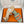 HM 26s Strappy Sandals Orange Green Sheepskin 905788