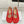 MM6 26s Tabi Mary Jane Ballerina Flats Red Leather 991569