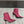 Miu short boots 90mm deep magenta or berry cowhide 417984