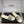 CC 25ss Chain Flat Slippers Black WhiteCowhide & Sheepskin 417563