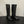 CC 25s Long Flat Chain Knight Boots Black Leather 417840