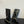 CC 25S High Boots With Chain Black Cowhide & Sheepskin 417848