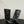 CC 25S High Boots With Chain Black Cowhide & Sheepskin 417848