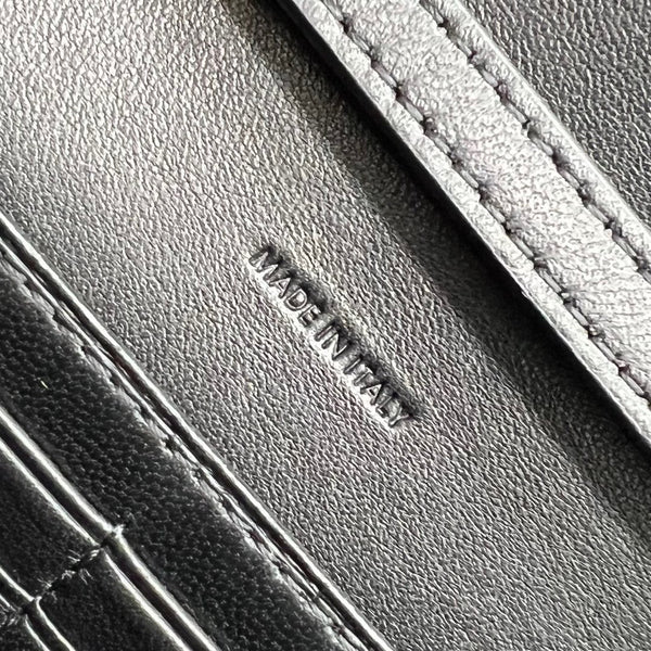 Celine WOC Triomphe Black Cowhide