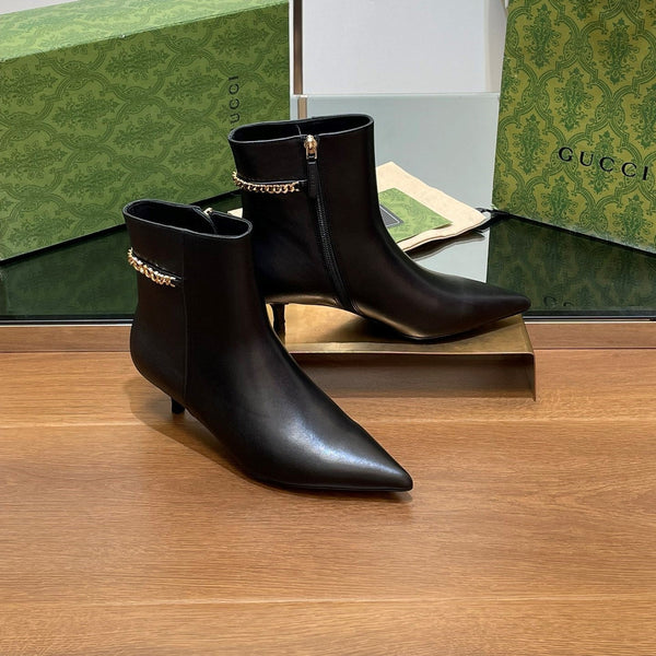GG 26s Signoria Ankle Boot 4.5cm Black Cowhide 997220