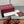GG D-Shaped Sandals Burgundy Sheepskin Canvas 646461