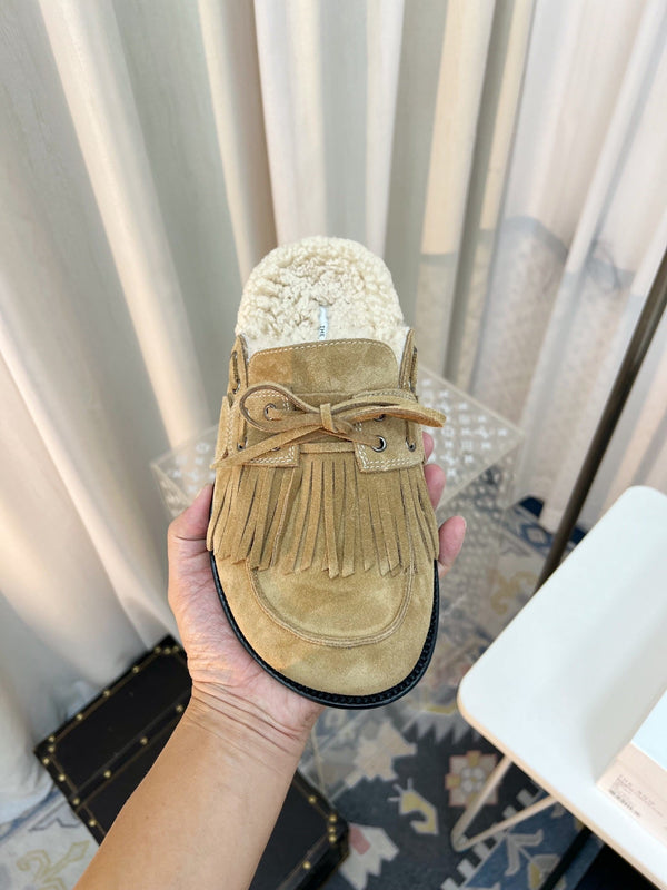 TR 26s Tassel Mule Flat Suede 146484