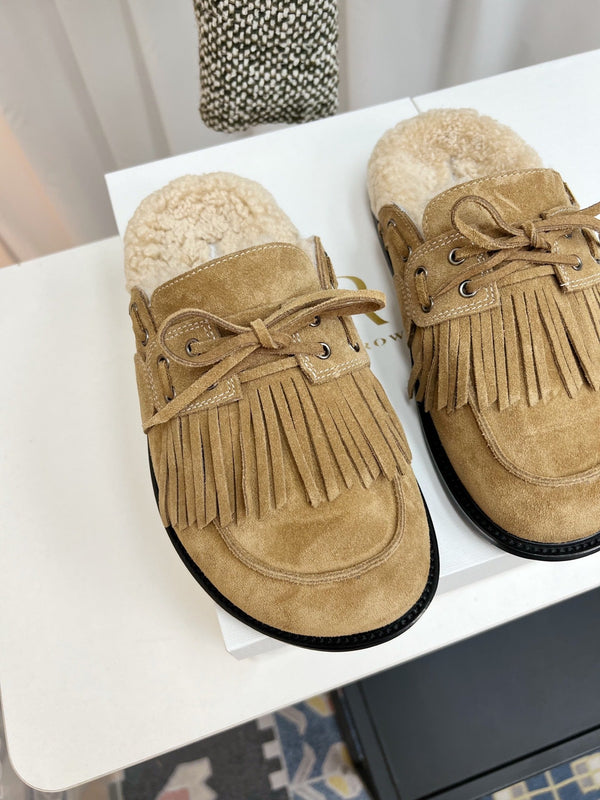 TR 26s Tassel Mule Flat Suede 146484