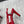 Miu 26s Heeled Sandals 8.5cm Red Snakeskin Texture 680491
