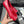 CC 26s Ballet Flat Black Red Leather 681964