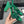 CC 26s Slingback 9.5cm Green Mesh Fabric Sheepskin 681987