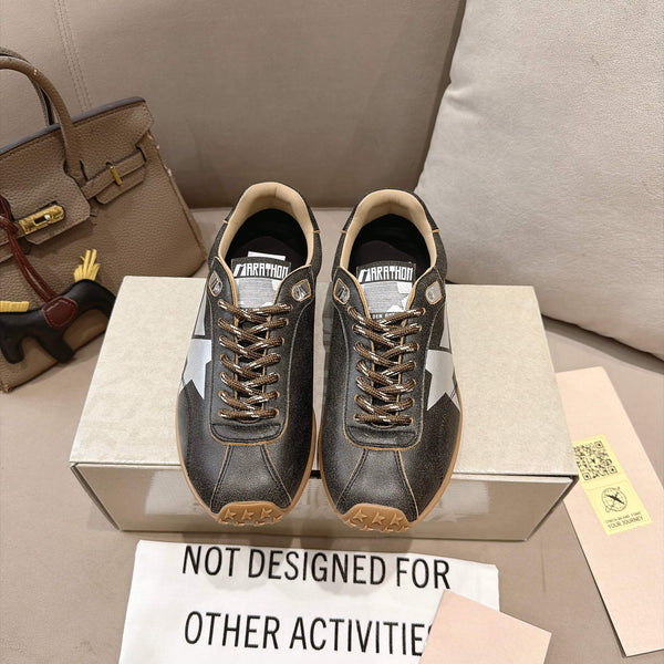 GGDB Sneakers Dark Brown White Star Leather 983563