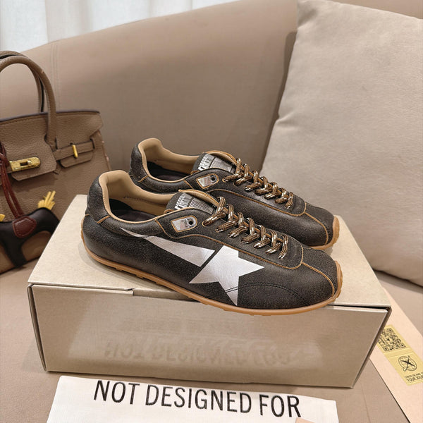 GGDB Sneakers Dark Brown White Star Leather 983563